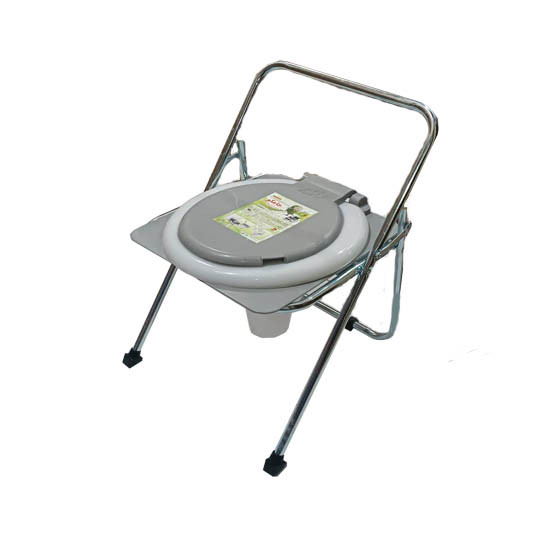 توالت فرنگی تاشو ساده گالوانیزه همراه با قیف